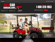 Tablet Screenshot of golfcarcatalog.com